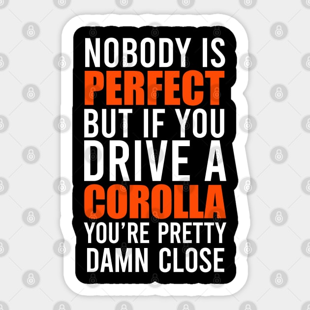 Corolla Owners Sticker by VrumVrum